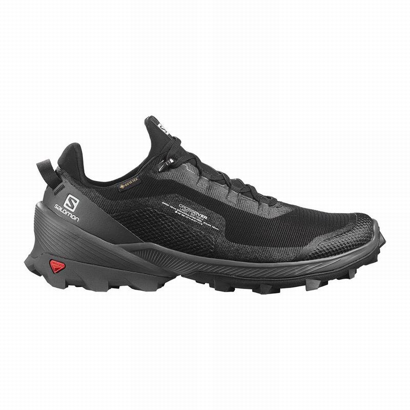 Buty Trekkingowe Męskie Salomon CROSS OVER GORE-TEX - Czarne - Polska (026-AWMGNB)